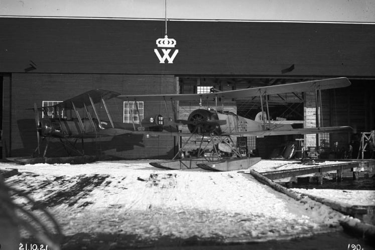 The hangar in Porjus.