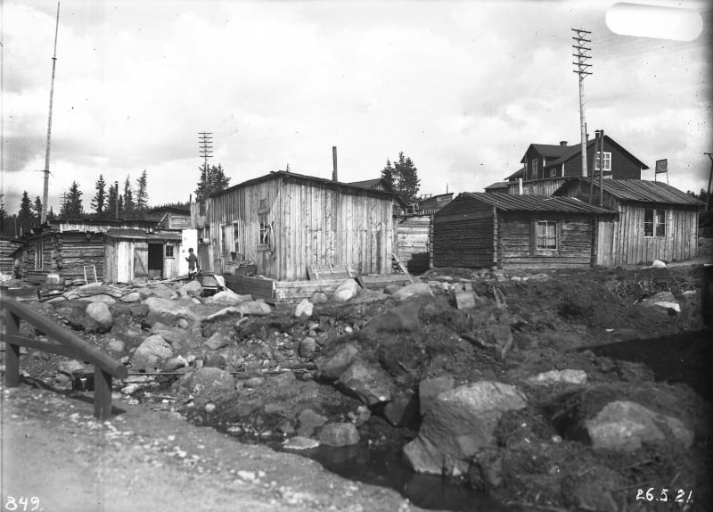 Workers' barracks in Porjus