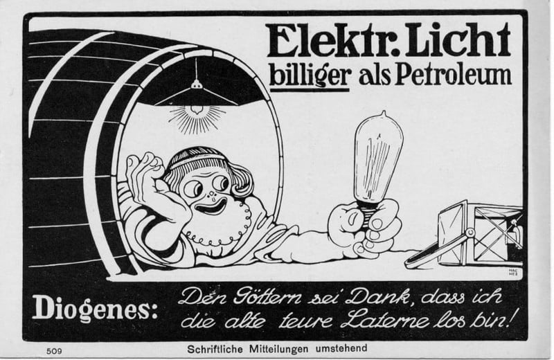 Advertisement for electrical equipment