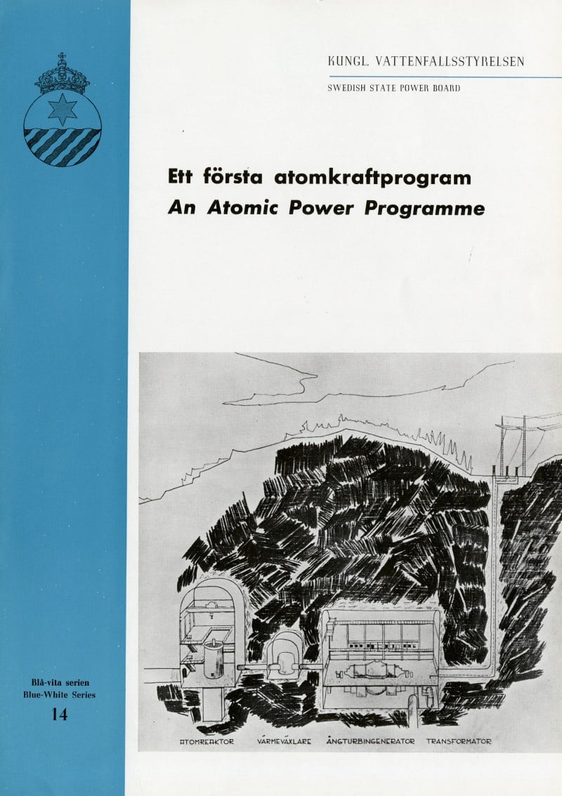 The cover of the report 'An Atomic Power Programme in 1955'