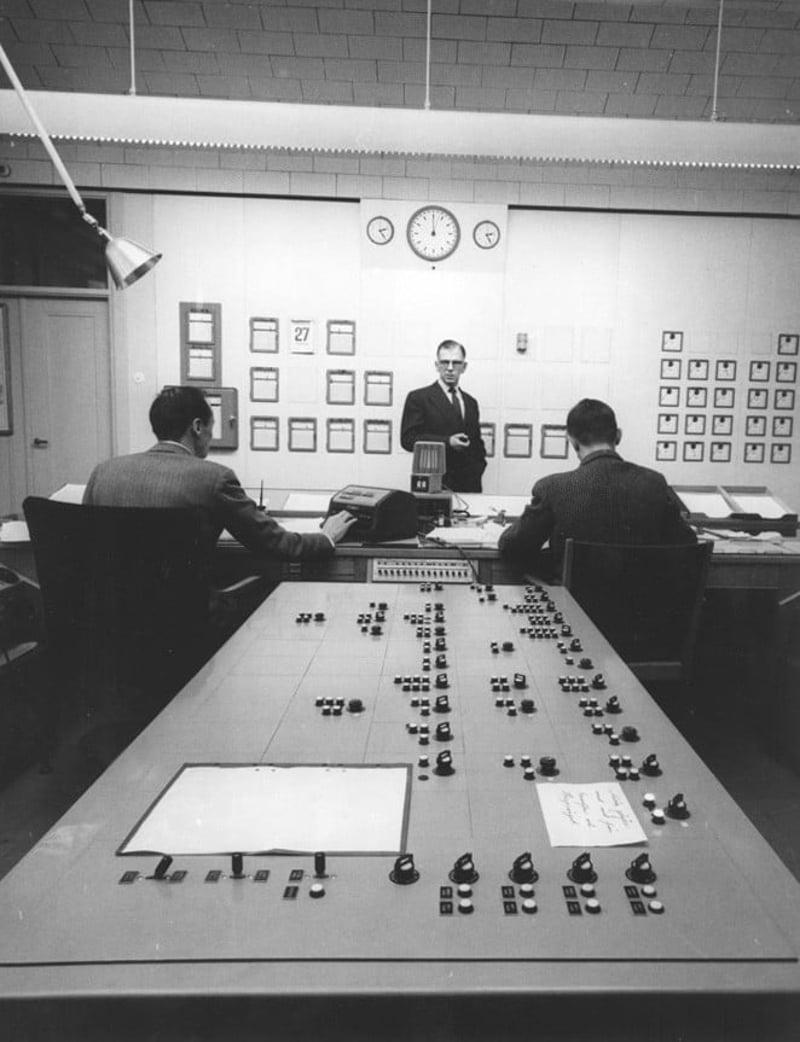 Control room from 1959 Control room from 1959