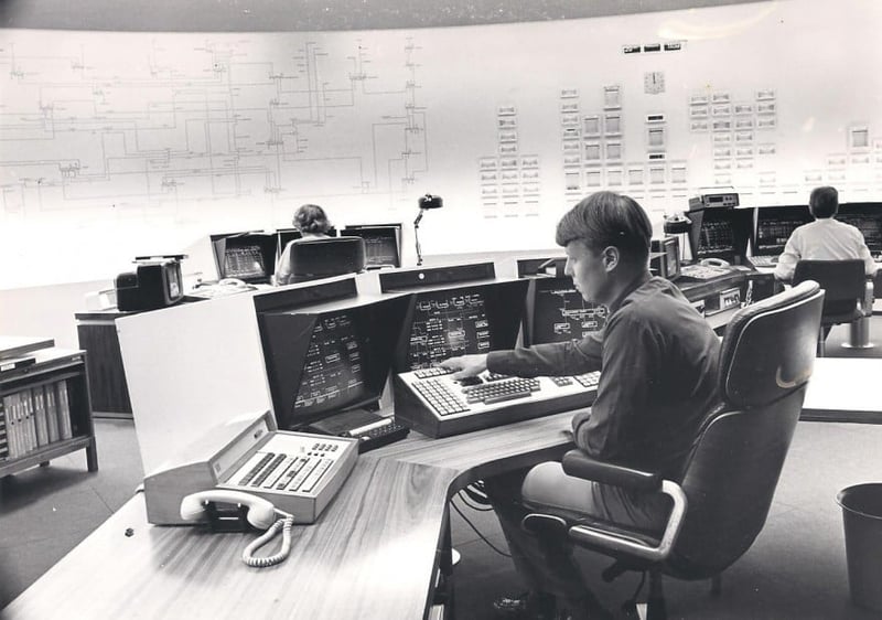 Control room from 1981